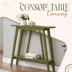 Kings Brand Furniture – Console étroite avec étagère de rangement pour couloir, entrée, vestibule, salon