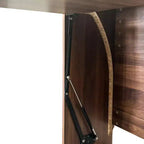 Table d'étude pliante moderne en bois GDFStudio Sinclair 36 avec rangement