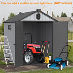 Abri de jardin en résine toutes saisons avec plancher, 1,8 m x 1,2 m/1,8 m x 2,4 m/2,4 m x 1,8 m/2,4 m x 3 m, Spire Tool Shed