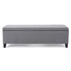 Banc de rangement rembourré moderne pour entrée de salon