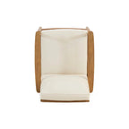 Ensemble de conversation d'extérieur 4 places en bois d'acacia Willowbrook par Christopher Knight Home
