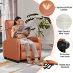 Yaheetech Lot de 2 Canapés Inclinables Modernes en Cuir PU pour Salon, Chambre