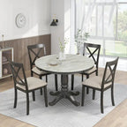Ensemble de table à manger et chaises 5 pièces pour 4 personnes