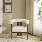 Fauteuil d'appoint Gilbert moderne à accoudoirs ronds par Christopher Knight Home