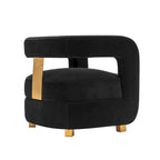Manhattan Comfort Ensemble de 2 fauteuils d'appoint en velours Amirah moderne