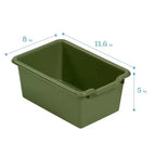 Meuble de rangement à roulettes Cubby avec 15 bacs à ouverture frontale, 3x4, Meuble pour enfants