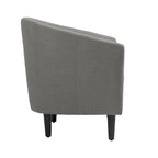 Fauteuils d'appoint modernes en forme de tonneau, Fauteuils club confortables