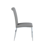 Chaise cantilever rembourrée contemporaine Somette, lot de 4