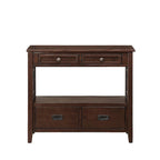 Console avec 4 tiroirs et une étagère de rangement