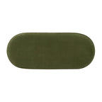 Serena 38 Ottoman banquette de rangement ovale plissée
