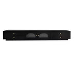 Meuble TV pour téléviseur de 95 pouces, console média extra-longue avec 2 portes et 4 tiroirs, grand meuble de rangement TV avec portes en verre cannelé