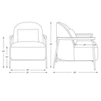 Fauteuil d'appoint moderne Spruce&Spring