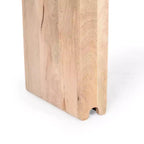 Console et Table d'appoint d'entrée Whisen de style ferme minimaliste en bois de manguier avec plateau épaissi