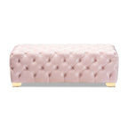 Banc ottoman en velours Gracewood Hollow Solanki