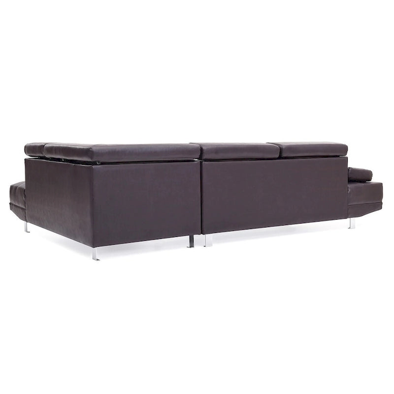 Canapé sectionnel en L 2 pièces en similicuir Riveredge de 277 cm de large - 76L x 109W x 28H