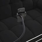 Canapé convertible 2 places en velours 55 avec lit gigogne, dossier inclinable, poches latérales et support de téléphone