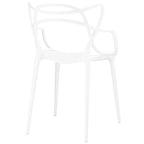 Ensemble de 4 chaises en plastique intriqué