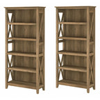 Ensemble de bibliothèques Key West à 5 étagères par Bush Furniture