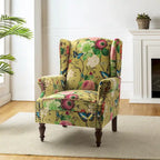 Fauteuil traditionnel à oreilles Gott avec pieds en bois massif par HULALA HOME