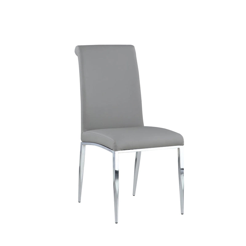Chaise cantilever rembourrée contemporaine Somette, lot de 4