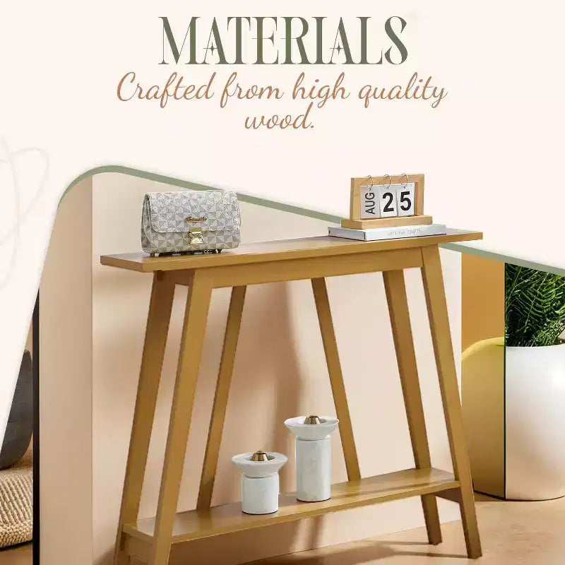 Kings Brand Furniture – Console étroite avec étagère de rangement pour couloir, entrée, vestibule, salon
