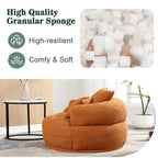 Fauteuil arrondi type « lazy sofa » – Blanc/Bleu/Gris/Jaune/Orange/Rose fuchsia/Bleu marine/Vert, modèle une ou deux places