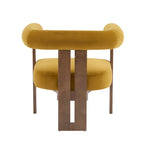 Fauteuil d'appoint Gilbert moderne à accoudoirs ronds par Christopher Knight Home