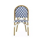 Christopher Knight Home Chaises de bistro Baron avec rotin tressé et cadre en aluminium (lot de 4)