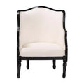 Fauteuil d'appoint en tissu et bois Elizette de Bali & Pari
