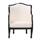 Fauteuil d'appoint en tissu et bois Elizette de Bali & Pari