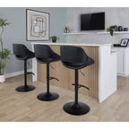 LumiSource Lot de 2 tabourets de bar réglables Fabrico en PU