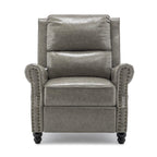 Fauteuil inclinable à dossier rembourré avec clous décoratifs (lot de 2)