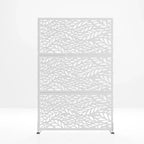 MAYEERTY Paravent en Acier Galvanisé Diviseur d'Intérieur et d'Extérieur Paravent Décoratif Autoportant pour Balcon Jardin 1 pièce