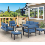 AECOJOY Ensemble de 7 Meubles de Jardin en Aluminium pour Extérieur