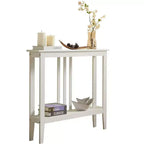 Console étroite avec étagères pour entrée, couloir ou salon
