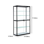 Vitrine rectangulaire contemporaine en verre noir