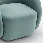 Fauteuil pivotant moderne en forme de tonneau