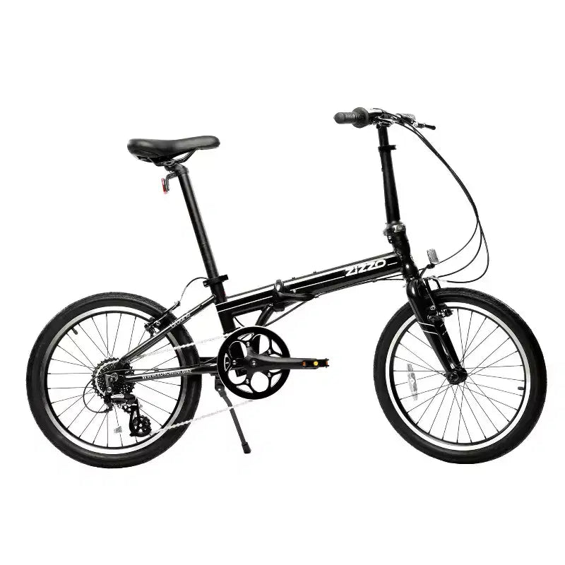 Vélo pliant en aluminium ZiZZO Urbano à 8 vitesses de 20 pouces - Gris