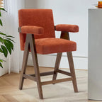 Tabouret de comptoir rembourré contemporain, unité