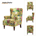 Fauteuil traditionnel à oreilles Gott avec pieds en bois massif par HULALA HOME