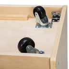 Meuble de rangement à roulettes Cubby avec 15 bacs à ouverture frontale, 3x4, Meuble pour enfants