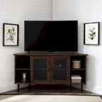 Meuble TV d'angle Middlebrook avec porte vitrée de 48 pouces