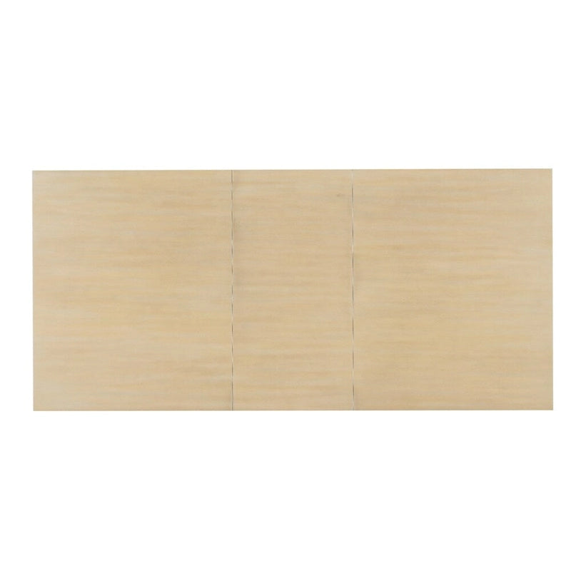 Ensemble de salle à manger contemporain de 6 pièces avec table à rallonge de 198 cm et pied central