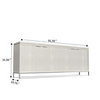 Meuble d'appoint Clihome Furniture en bois à 4 portes
