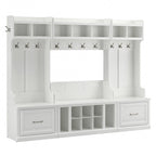 Ensemble de rangement complet Woodland avec porte-manteau par Bush Furniture