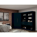 Mulberry 2.0 Semi-ouvert 3 sections Moderne 4 tiroirs Armoire d'angle Ensemble de 3