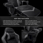 Fauteuil inclinable de jeu - Chaise de jeu inclinable avec repose-pieds