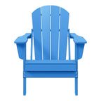 Chaise Adirondack pliante d'extérieur tout temps Polytrends Laguna résistante à la décoloration pour patio