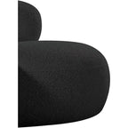 Meridian Furniture Fauteuil en tissu bouclette Venti