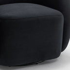 Fauteuil pivotant moderne en forme de tonneau